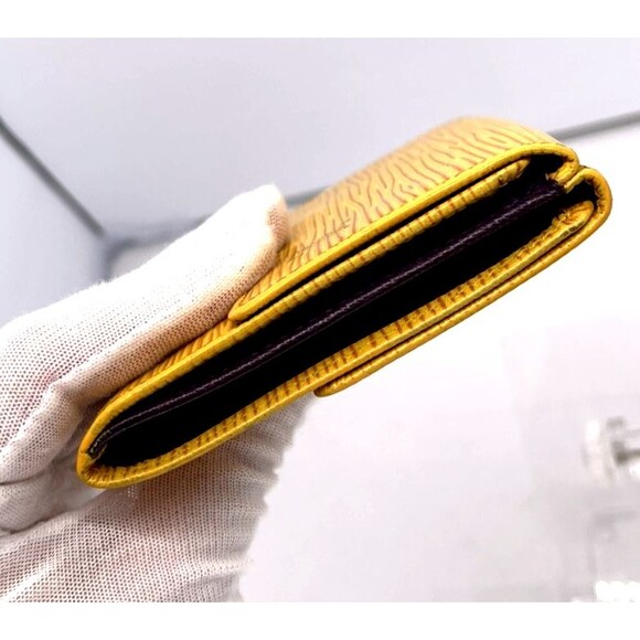 LOUIS VUITTON Portefeiulle Elise Yellow Epi Leather Credit Trifold Wallet France - Picture 6 of 13